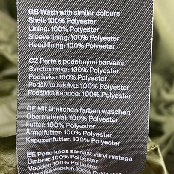 WEEKDAY | Florian Wind Parka Dark Khaki Large NWT - Picture 16 of 16